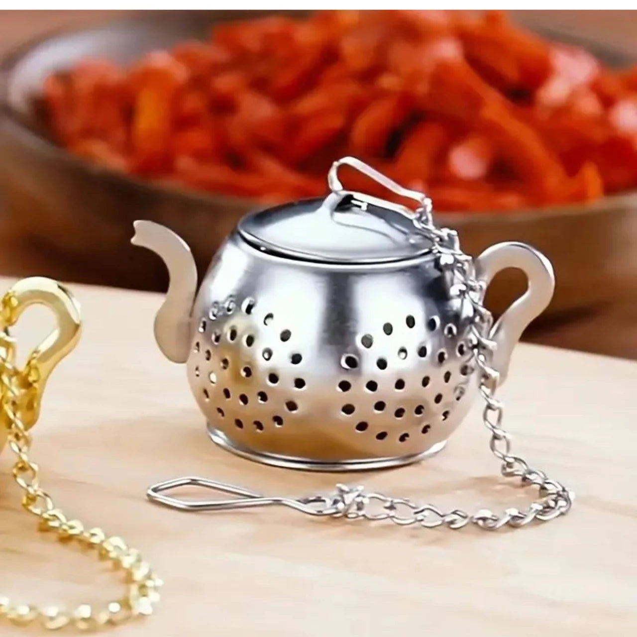 Tea Pot Infuser for Boutique Bliss, Loose Tea Silver Color