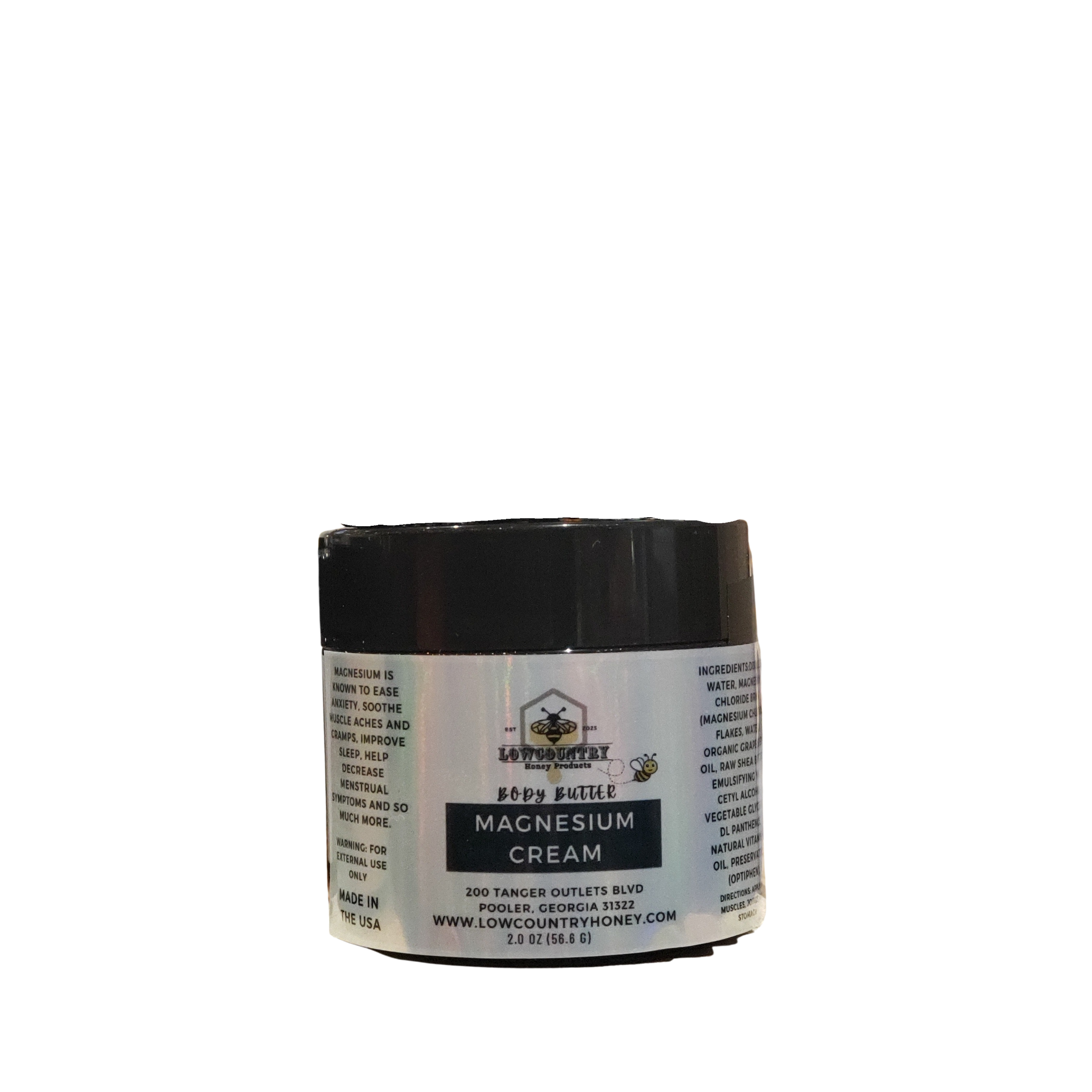 Magnesium Cream (Body Butter) 2oz Jar