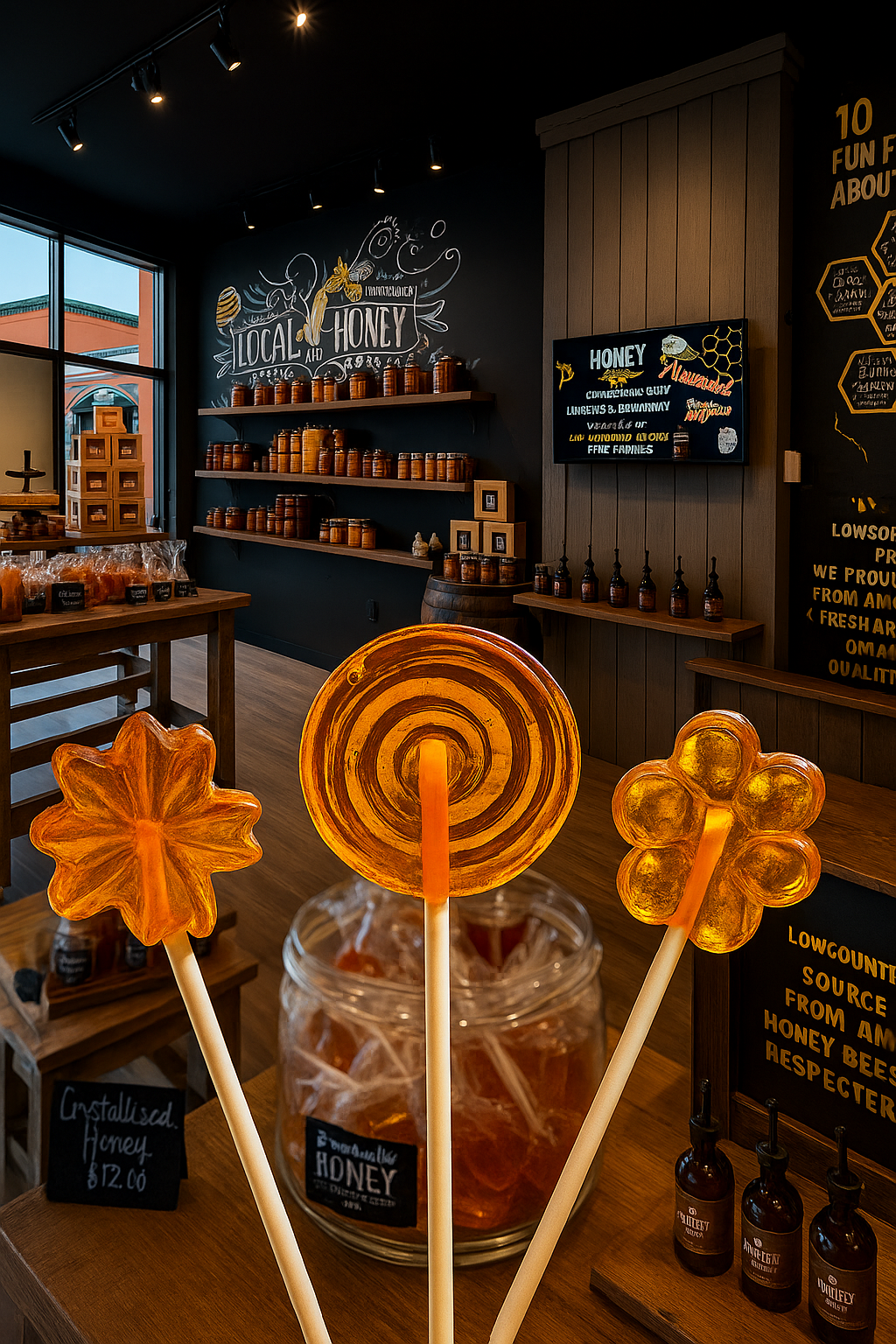 Honey Dipper Lollipops